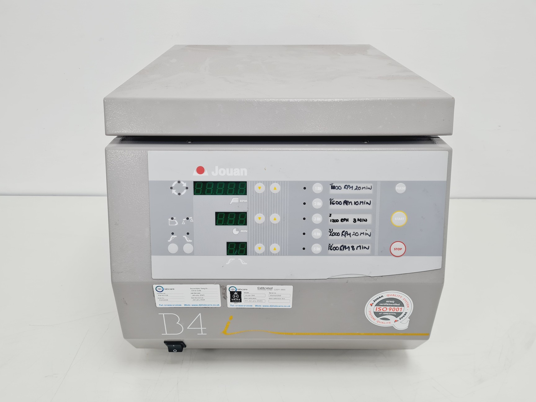 Image of Jouan B4i Benchtop Centrifuge w/ S40 Rotor Lab