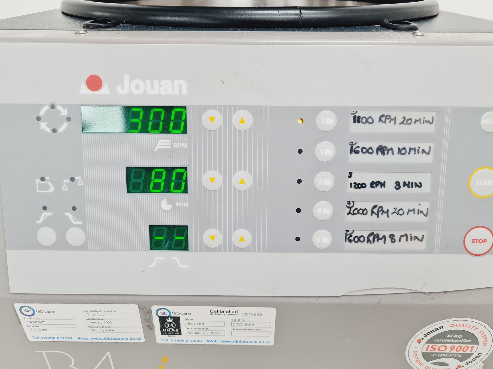 Image of Jouan B4i Benchtop Centrifuge w/ S40 Rotor Lab