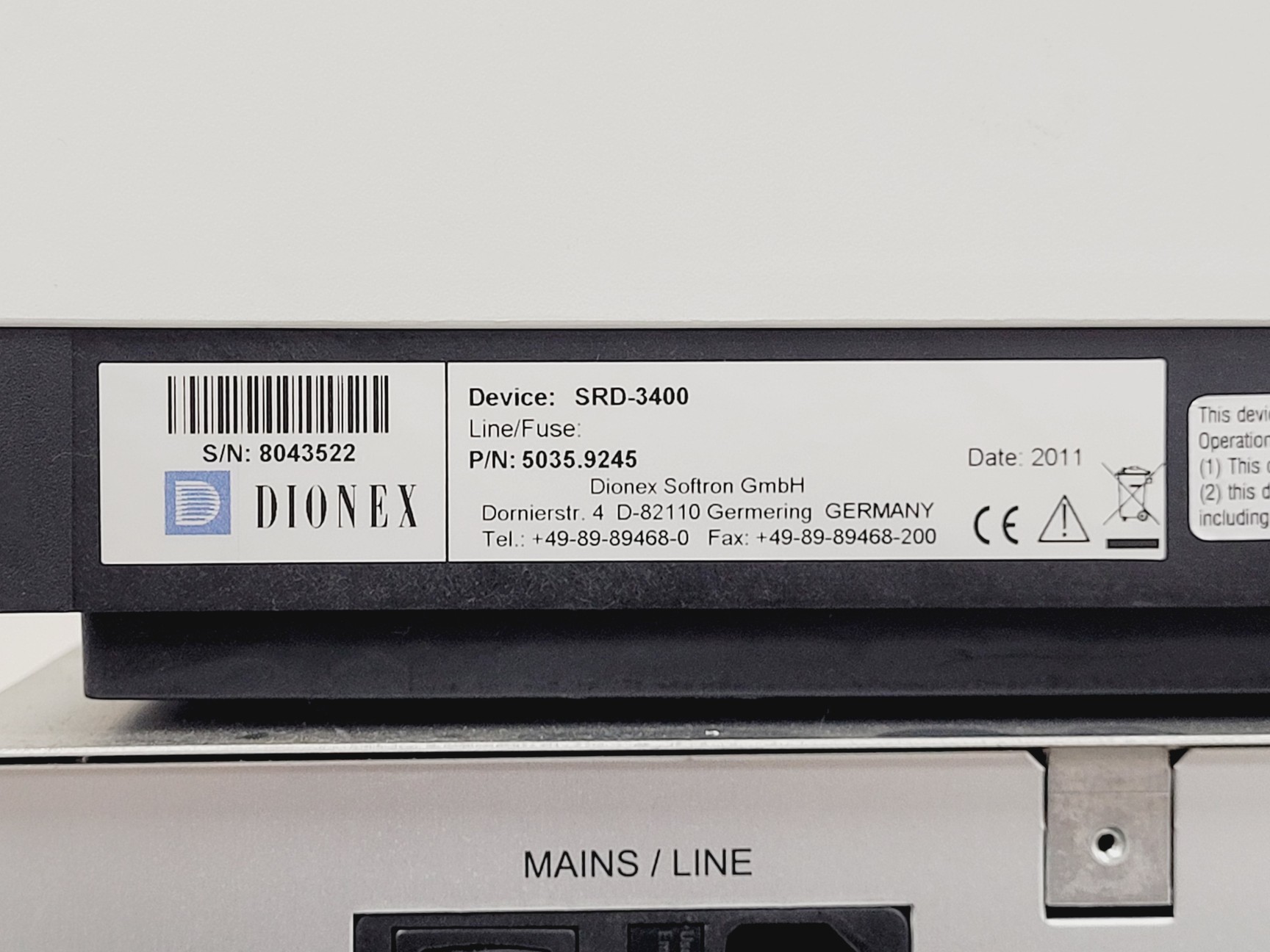 Image of Dionex Ultimate 3000 RS Autosampler HPLC System, WPS-3000, NCS-3500RS, SRD-3400