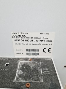Thumbnail image of Jouan Napco CO2 1000 Incubator Spares/Repair Lab