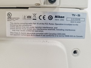 Thumbnail image of Nikon Eclipse TI-S Microscope w/ Q Imaging QI Camera & TE-PSE30 Power Supply Lab