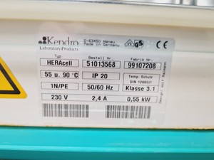 Thumbnail image of Heraeus Hera Cell 150 Lab Incubator Faulty - No CO2 Filter Port - Spares/Repairs