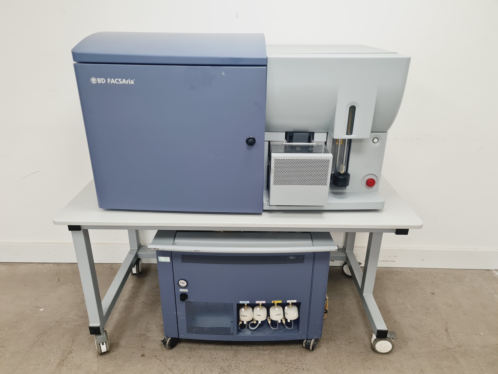 Image of BD Biosciences FACSAria Cell Sorter w/ Fluids Cart & Accessories Lab