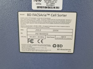 Thumbnail image of BD Biosciences FACSAria Cell Sorter w/ Fluids Cart & Accessories Lab