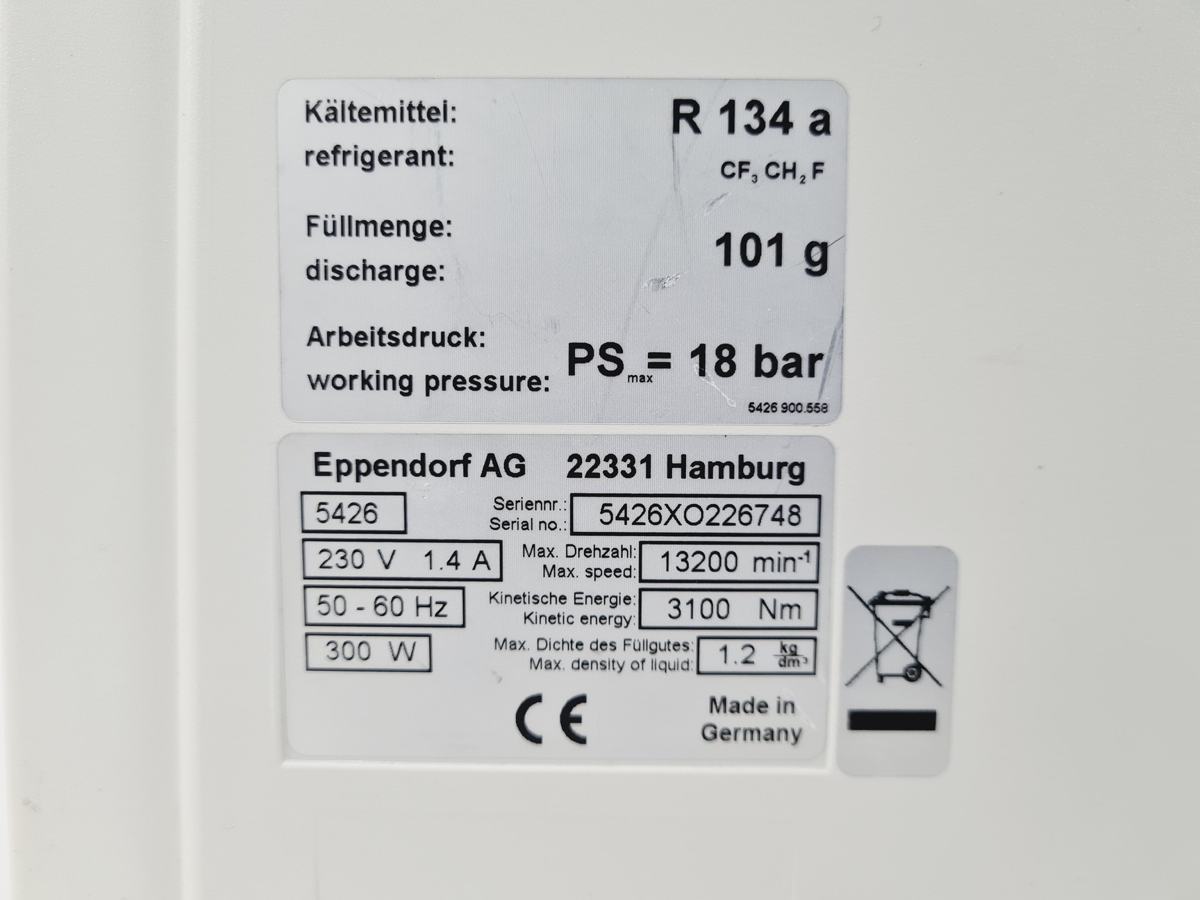 Image of Eppendorf 5415 R Refrigerated Benchtop Centrifuge w/  F-45-24-11 Rotor Lab