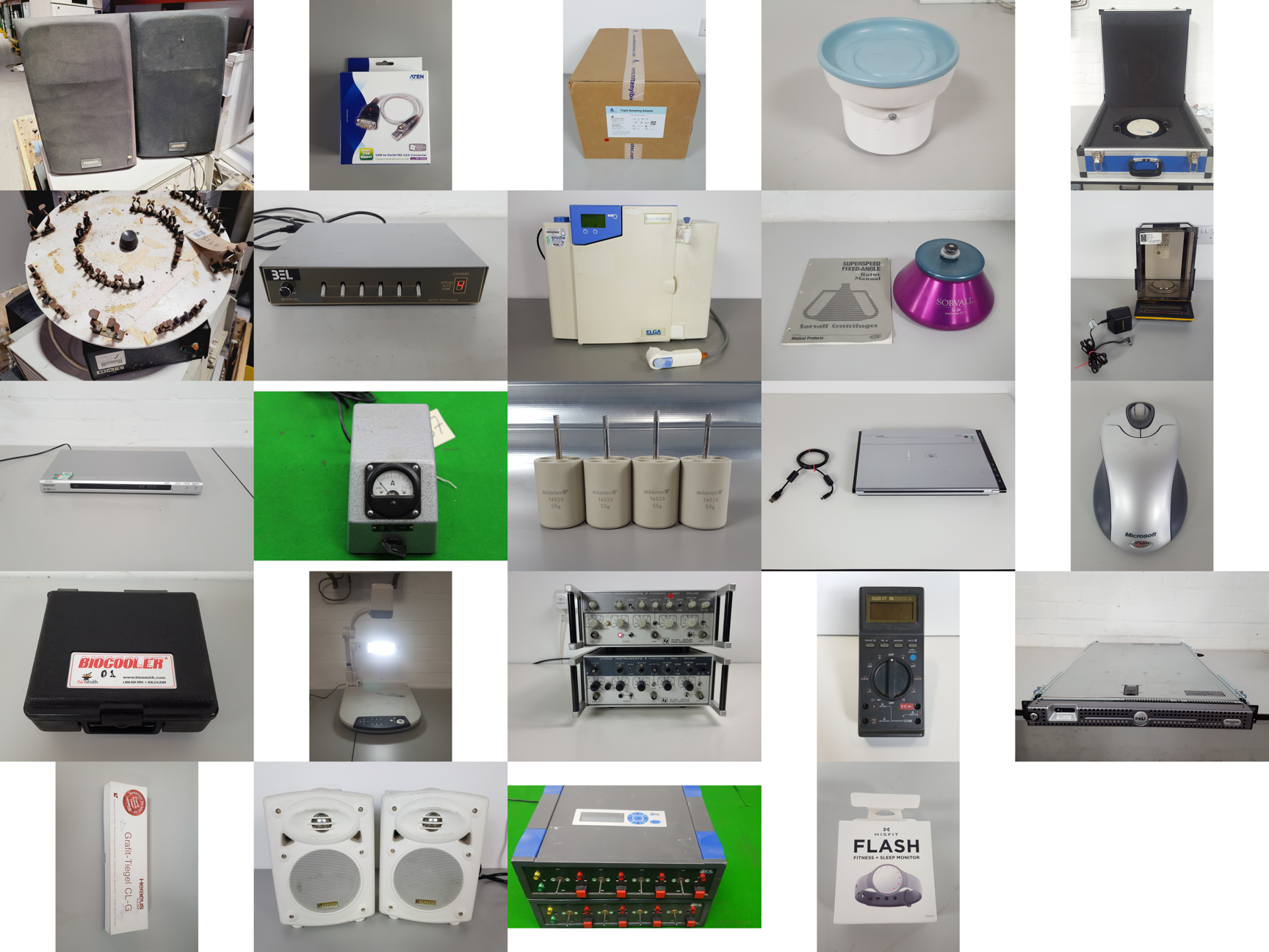 Image of Job Lot of Mixed Laboratory Equipment - Jenway, Warner, Sigma, ELGA, Sony Lab