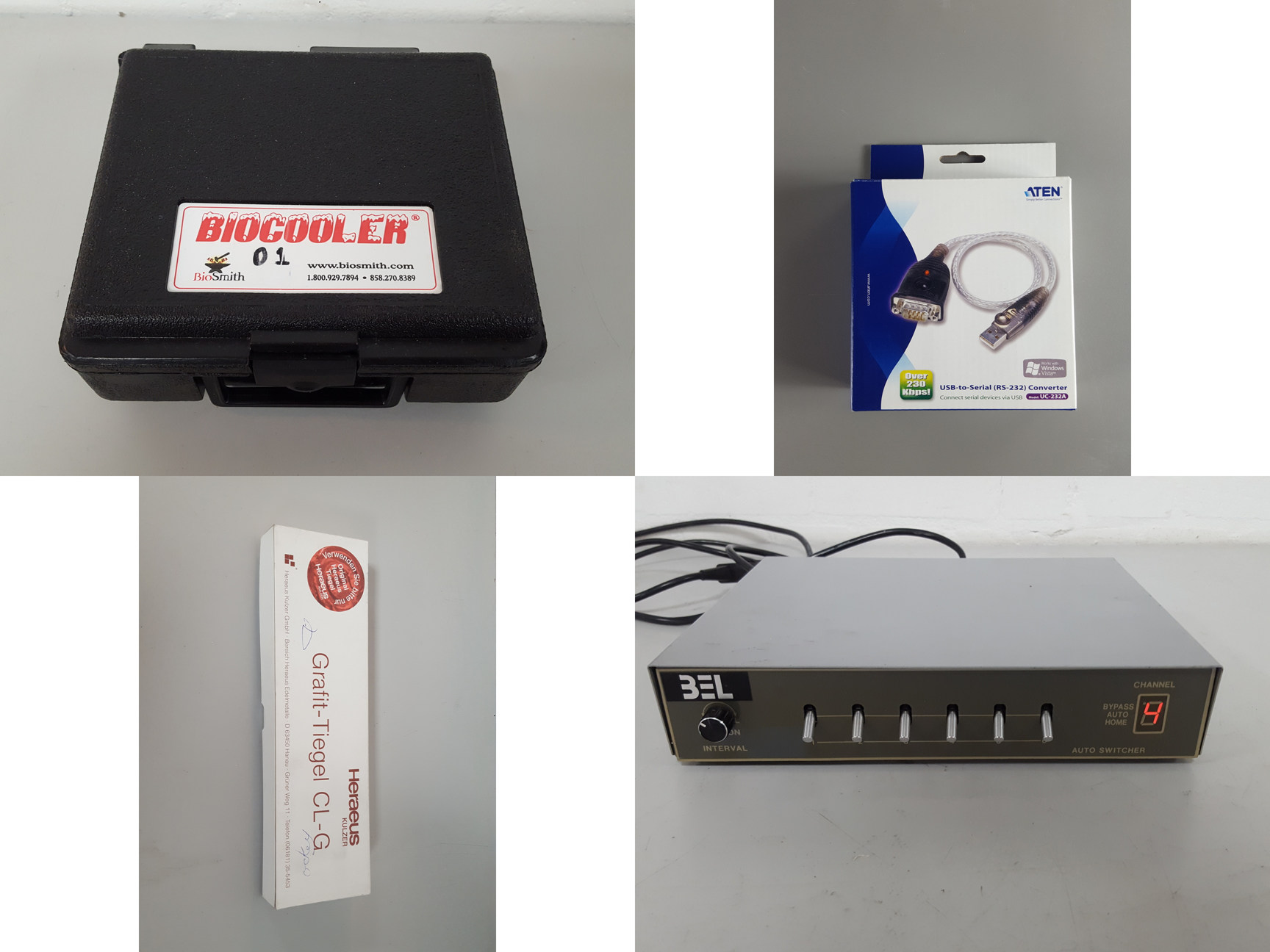 Image of Job Lot of Mixed Laboratory Equipment - Jenway, Warner, Sigma, ELGA, Sony Lab