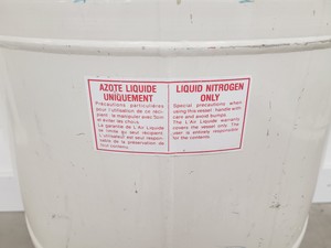 Thumbnail image of Air Liquide GT 38 Liquid Nitrogen Dewar with 6 x Storage Racks 