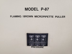 Thumbnail image of Sutter Instrument Co. Model P-87 Flaming / Brown Micropipette Puller Lab Faulty