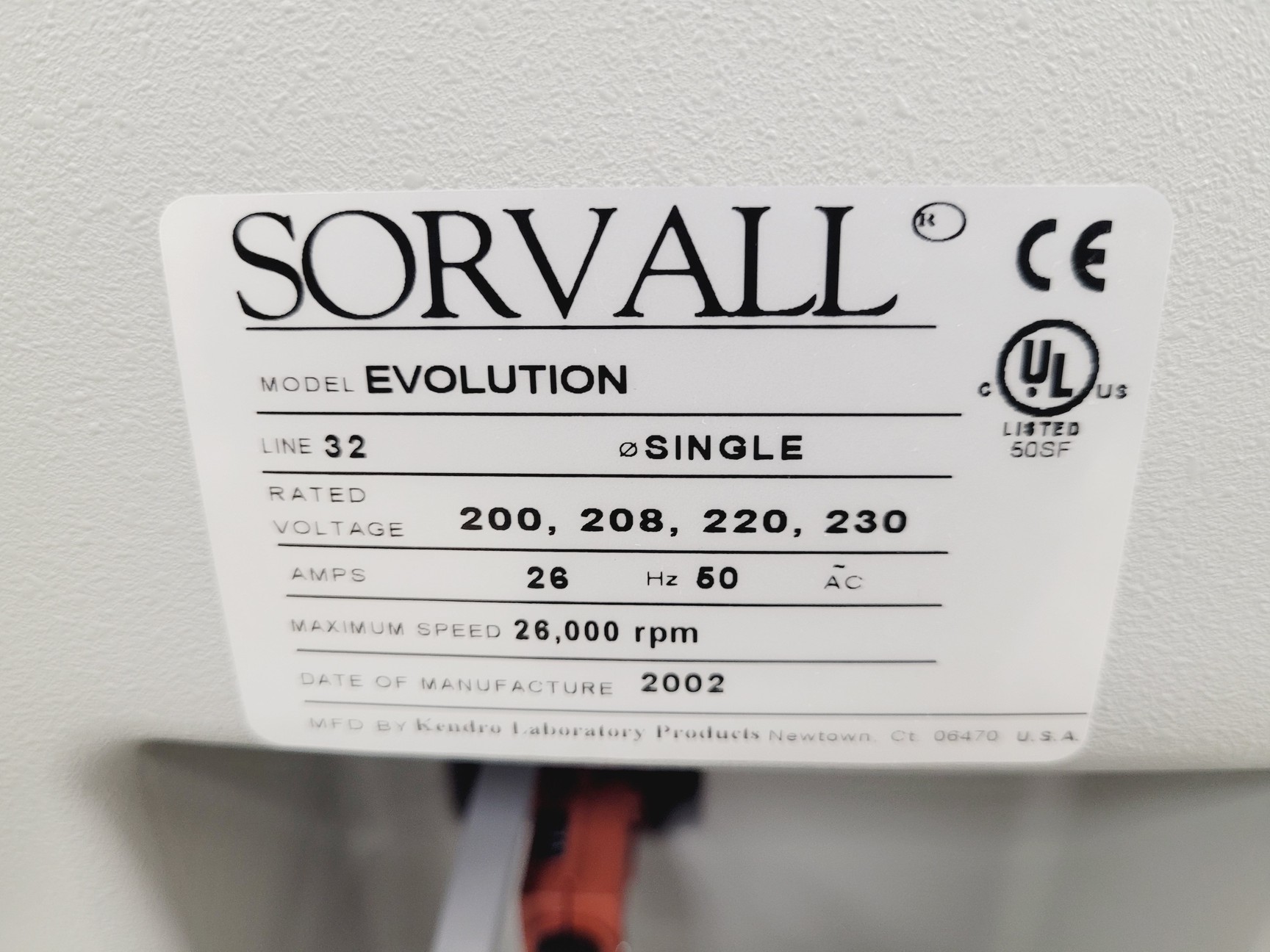 Image of Sorvall Evolution RC Floor Standing Centrifuge w/ Sorvall SLA-1500 Lab