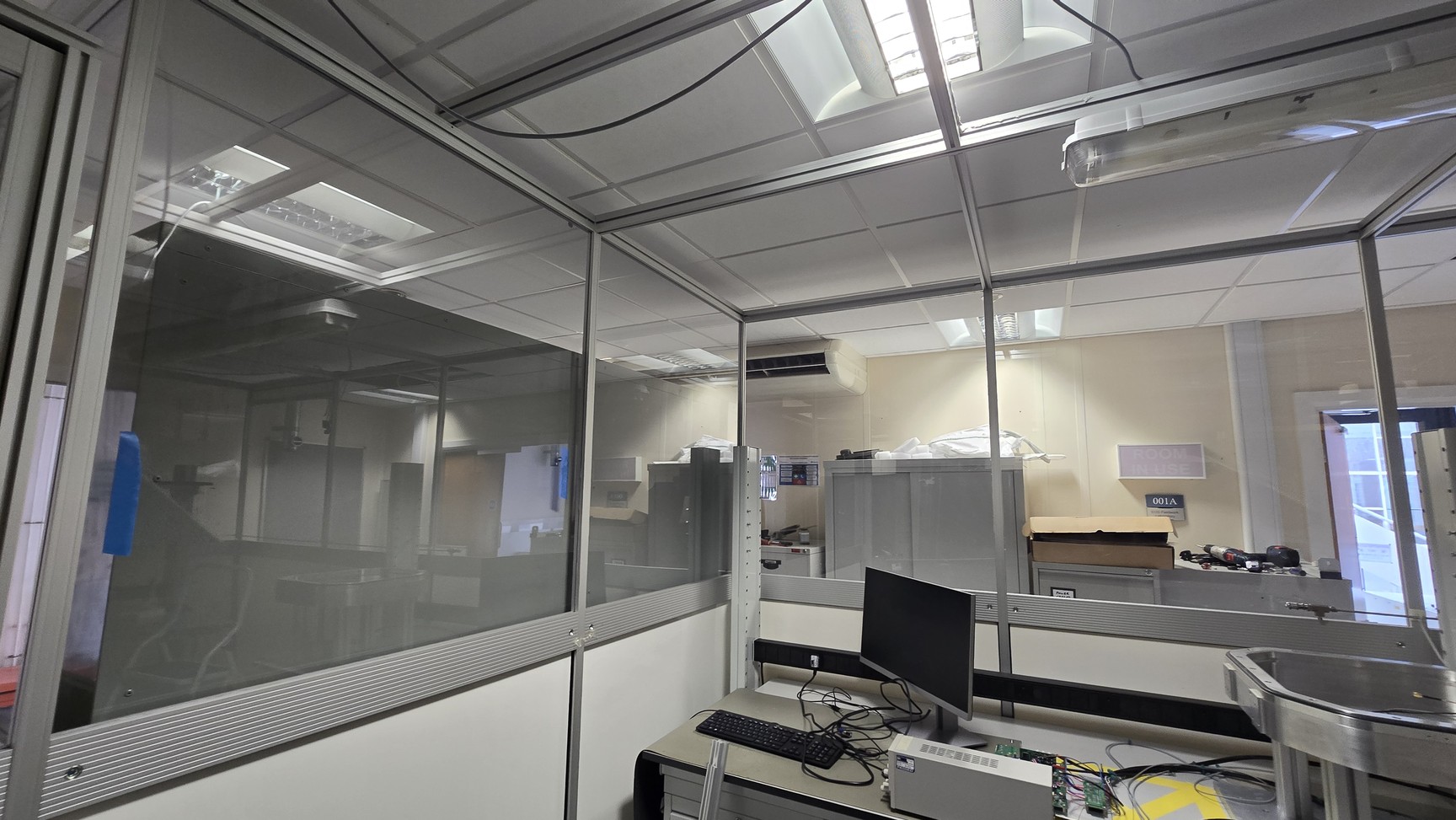 Image of Monmouth Scientific Aluminium Modular Cleanroom 6m x 4m, 3 x CAM2250 Filter Lab