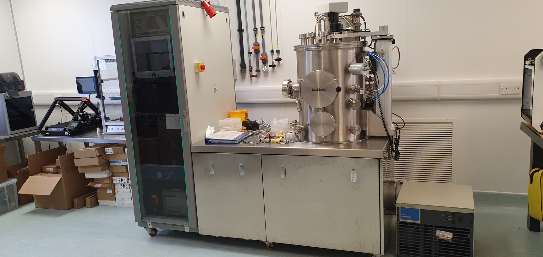 Image of Kurt J Lesker Sputtering System No. TUR046 w/ Chiller Lab