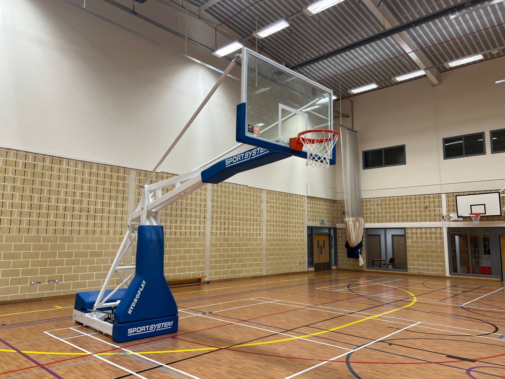 Image of Pair of Sport System Hydroplay Official S04106 Competition Basketball Goals