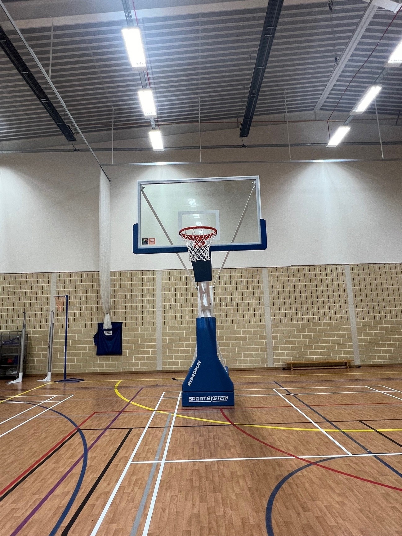 Image of Pair of Sport System Hydroplay Official S04106 Competition Basketball Goals