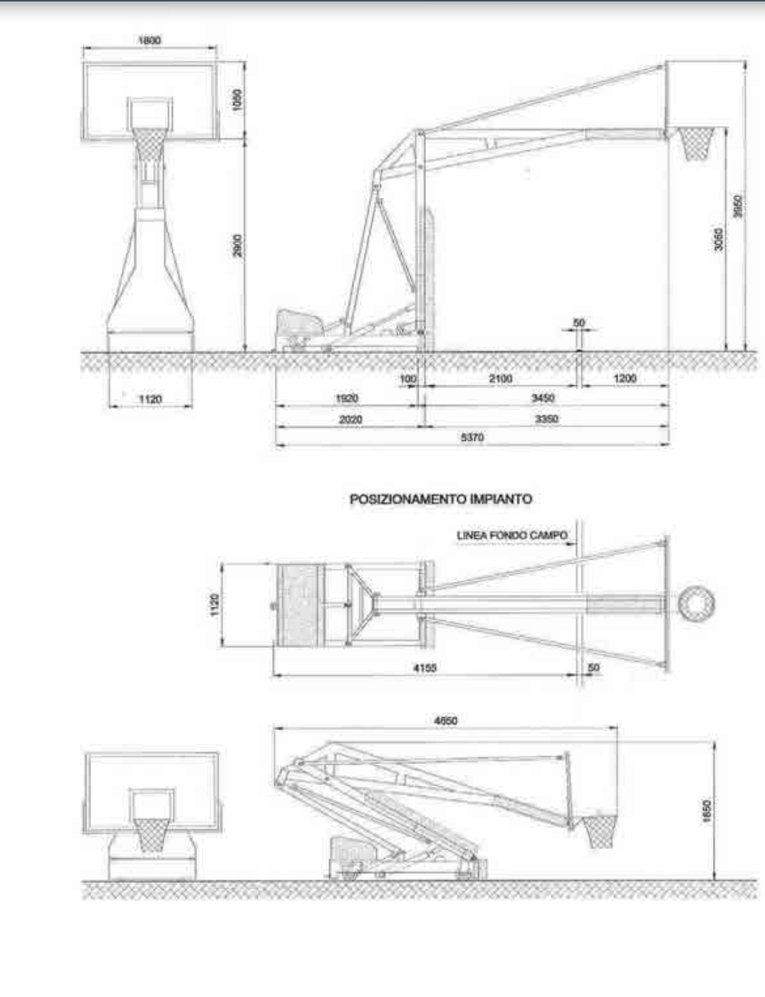 Image of Pair of Sport System Hydroplay Official S04106 Competition Basketball Goals