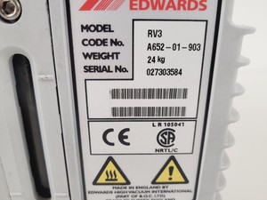 Thumbnail image of Edwards RV3 Rotary Vacuum Pump