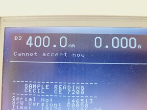 Thumbnail image of Cecil Model CE 7200 Spectrometer Lab