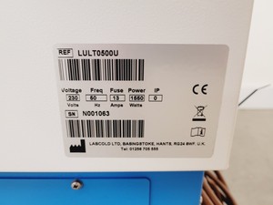 Thumbnail image of Labcold ULT -80.0ºc Freezer