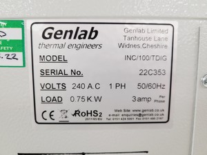 Thumbnail image of GenLab Incubator Model-INC/100/TDIG  Lab