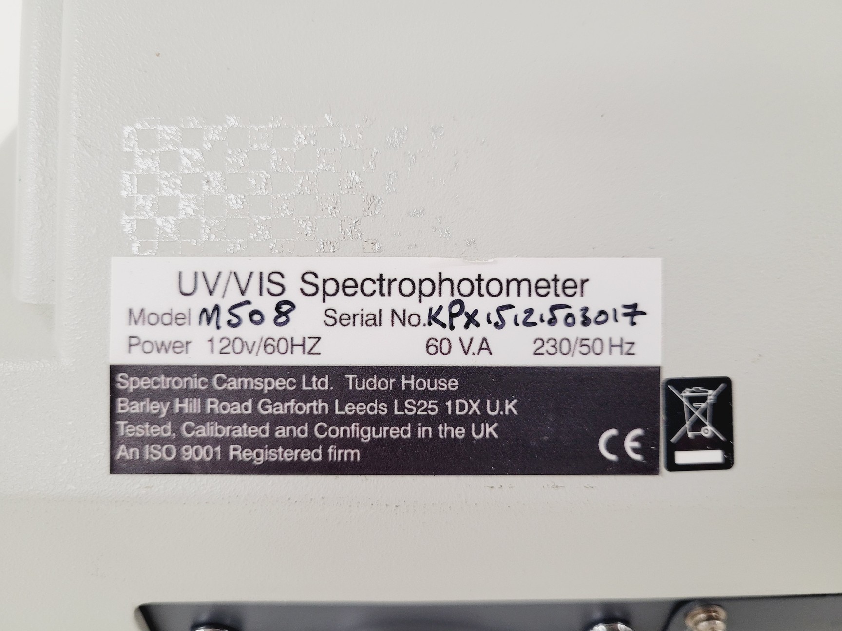 Image of Camspec Model M508 Spectrophotometer Lab