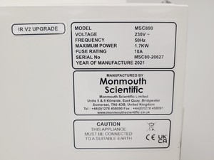 Thumbnail image of Monmouth Guardian MSC T800 Class 2 Biological Safety Cabinet W/ Frame Lab (2021)
