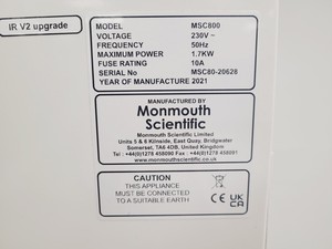 Thumbnail image of Monmouth Guardian MSC T800 Fume Cabinets With Frame Lab