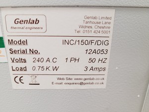 Thumbnail image of GenLab Incubator Model-INC/150/F/DIG Lab