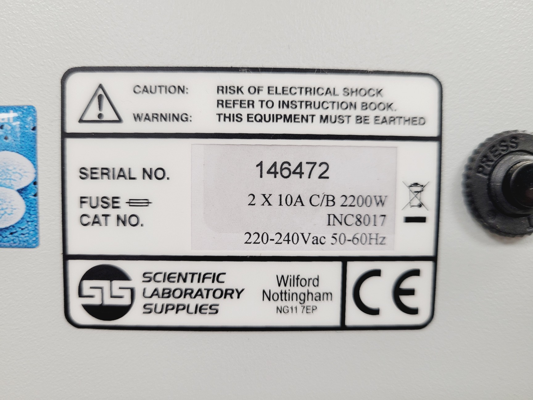 Image of SLS Lab Pro INC8017 Incubator Spares/Repair Lab