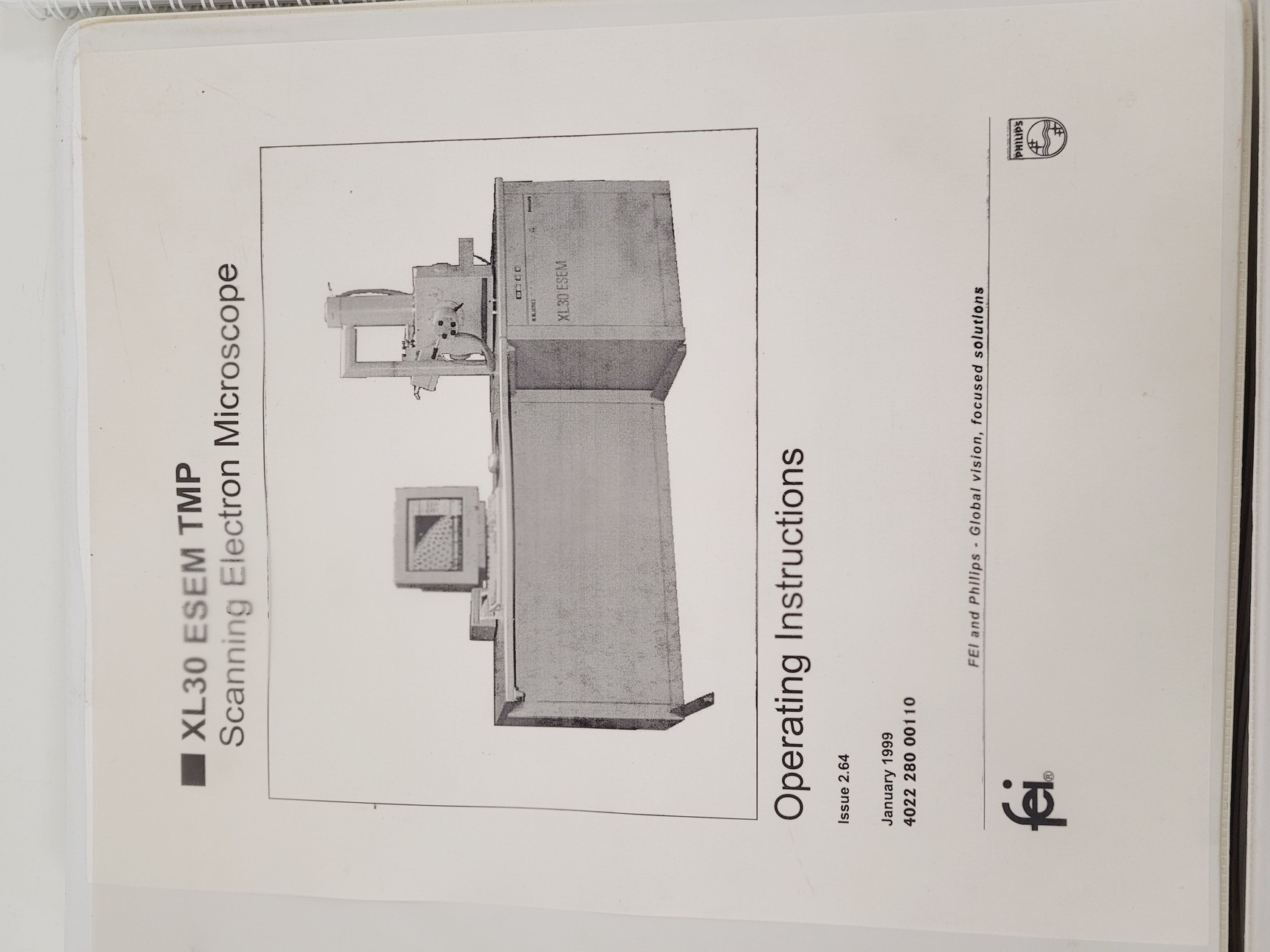 Image of FEI XL30 ESEM Scanning Electronic Microscope System Spares/Repair Lab 