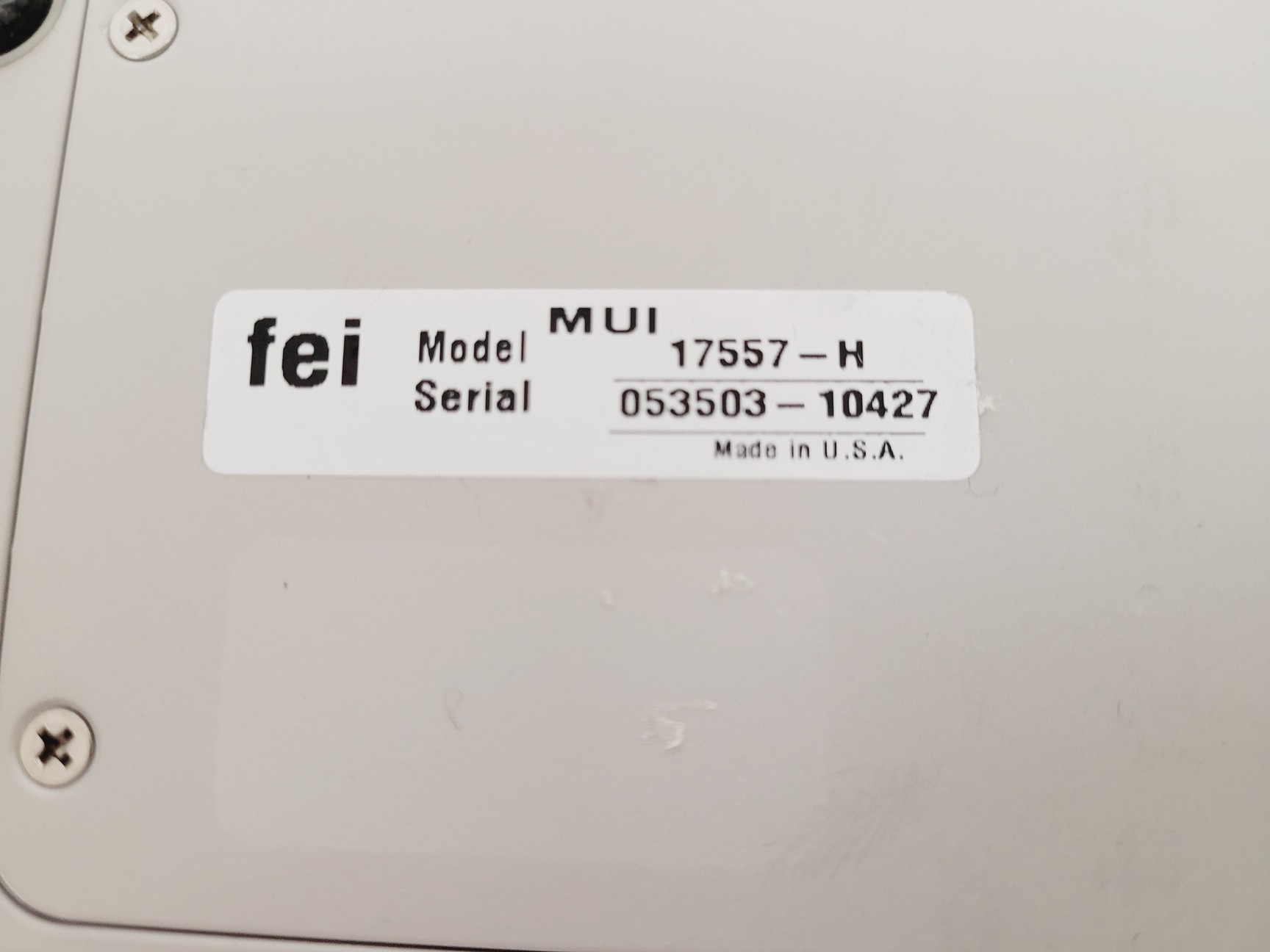Image of FEI XL30 ESEM Scanning Electronic Microscope System Spares/Repair Lab
