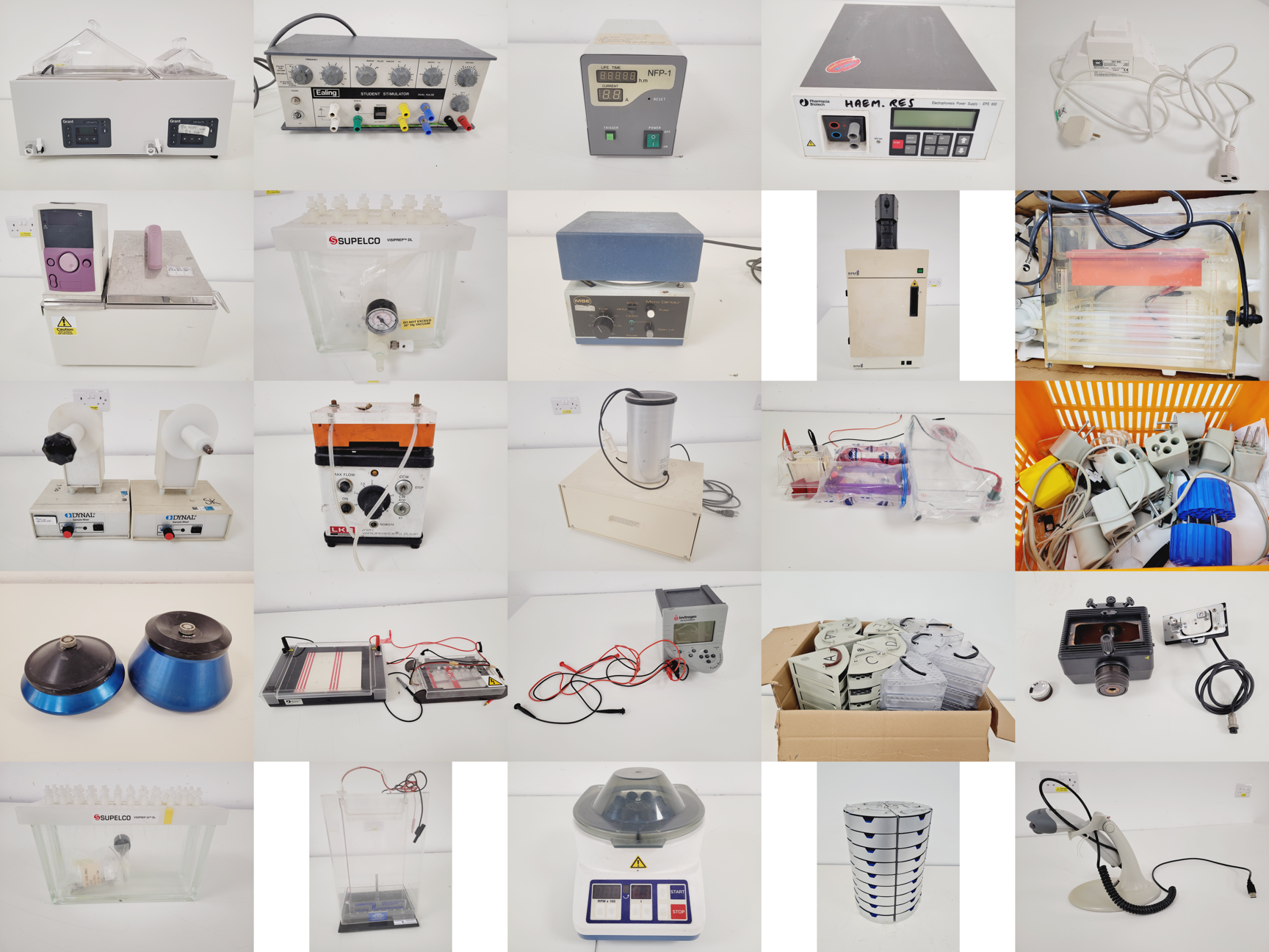 Image of Job Lot of Mixed Laboratory Equipment - Grant, MSE, Eppendorf, Sartorius, LKB