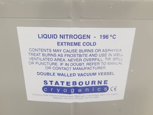 Thumbnail image of Statbourne Biorack 3000 Liquid Nitrogen Sample Storage Dewar Lab