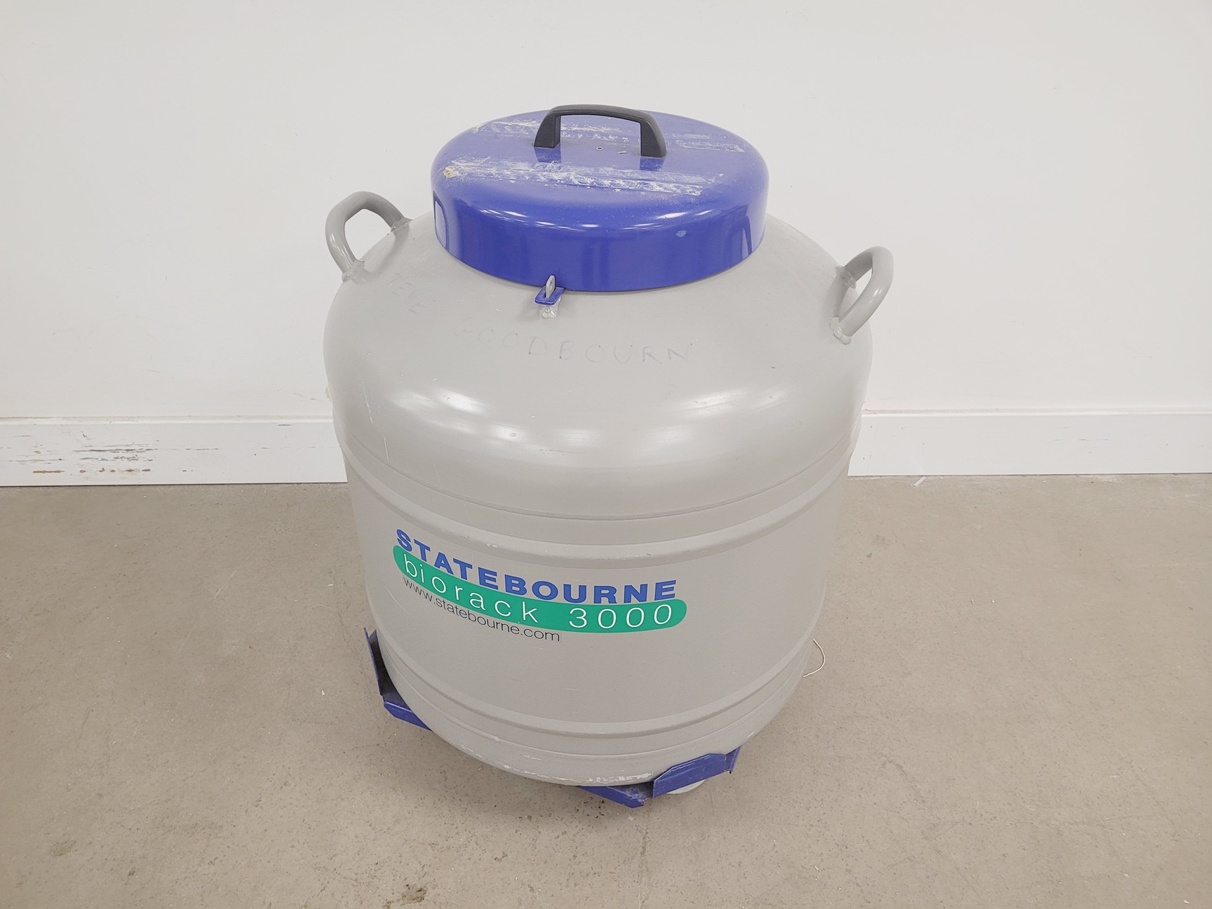 Image of Statbourne Biorack 3000 Liquid Nitrogen Sample Storage Dewar Lab