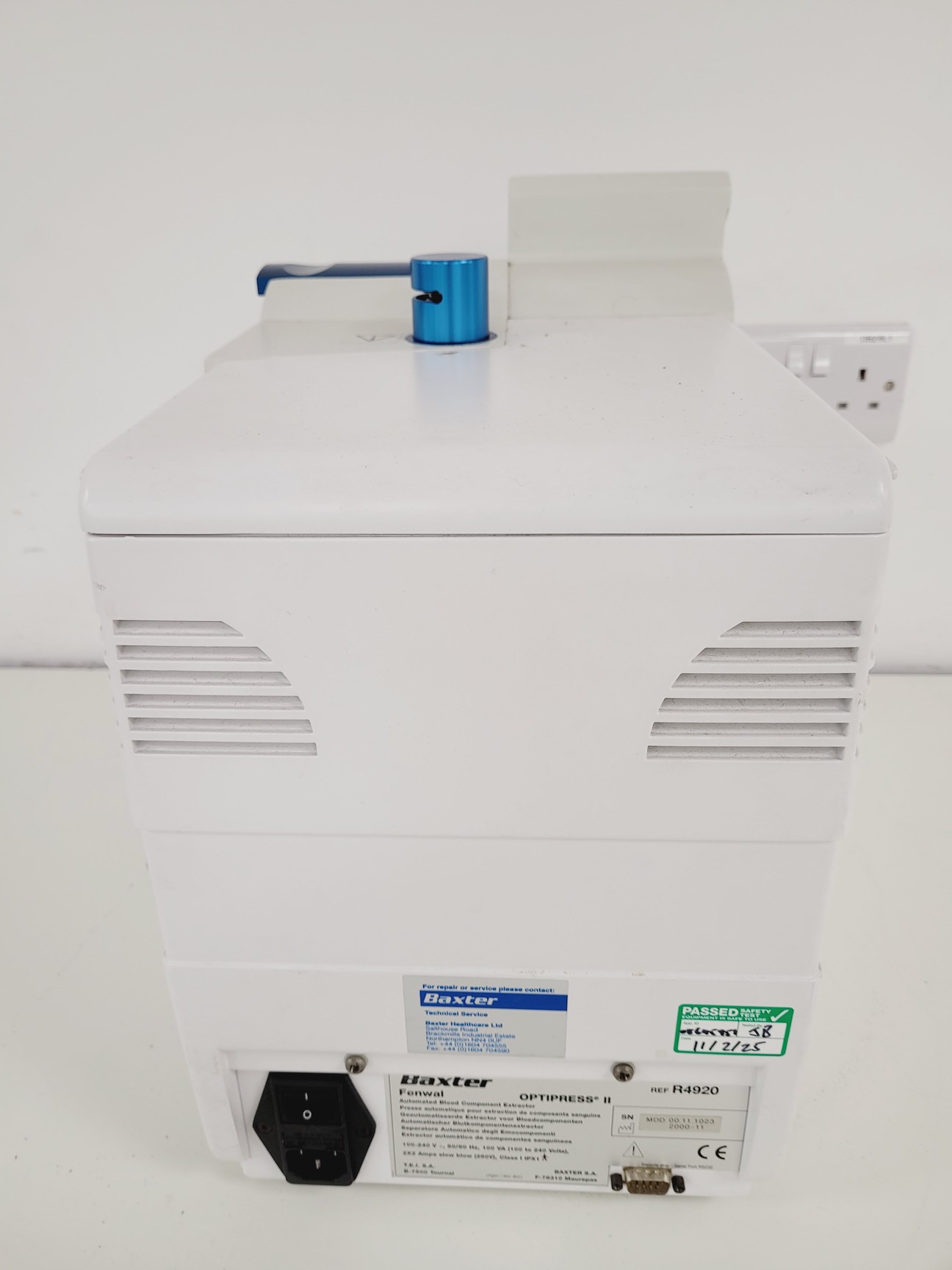 Image of Baxter OptiPress II Automated Blood Component Extractor