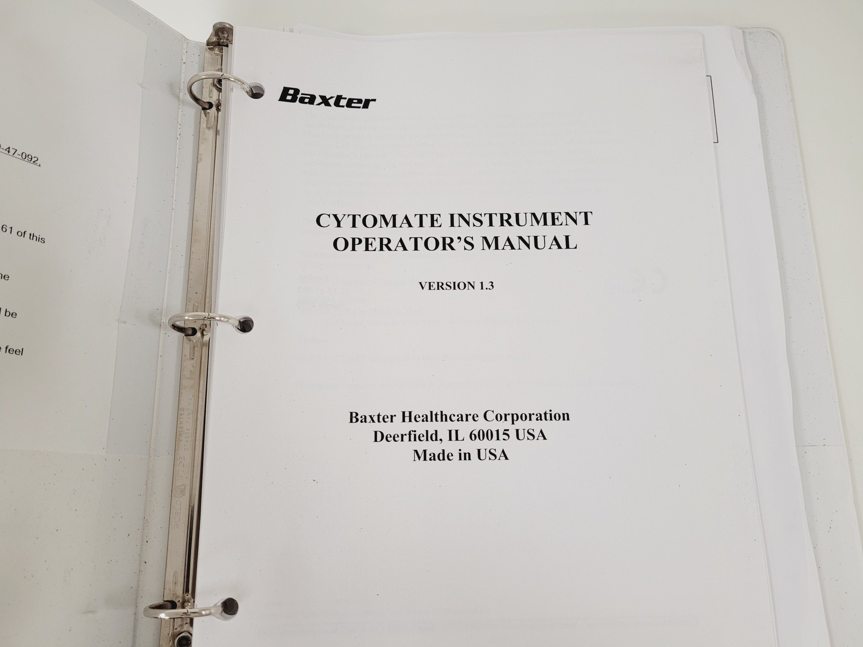 Image of Baxter Nexell CytoMate Cell Washer R4R9860 Lab