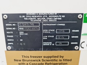 Thumbnail image of New Brunswick C34085 -85ºc Chest Freezer Lab