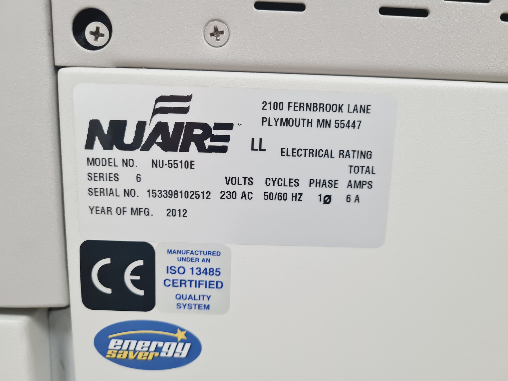 Image of Nuaire NU-5510E Incubator Lab Spares/Repairs