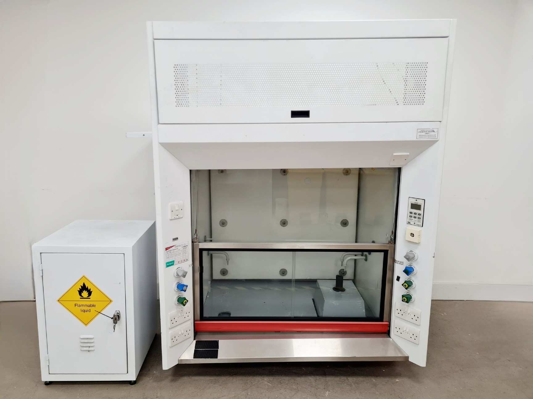 Image of J. Marston Engineers Fume Hood with Stand & Cabinet Lab