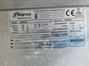 Thumbnail image of Foster EPRO1/3H 315 Ltr 3 Door Stainless Steel Refrigerated Prep Counter