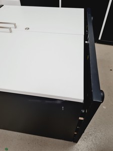 Thumbnail image of 4 x Black & White Locked Cupboards w/ Keys Lab