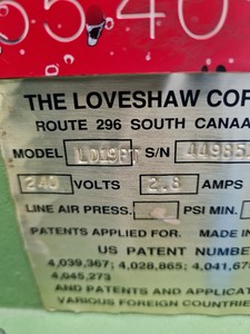 Thumbnail image of Loveshaw Little David LD19PT Box Taping Machine 