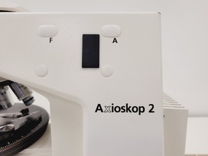 Thumbnail image of Zeiss AxioSkop 2  Microscope w/ 3 x Objectives 20/40/100x Lab