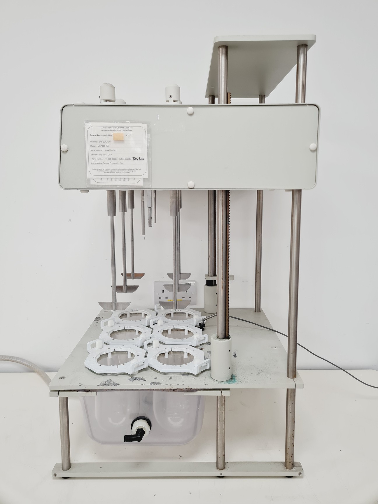 Image of Varian VanKel VK7000 Dissolution Bath System with VK750D Heater Circulator Lab