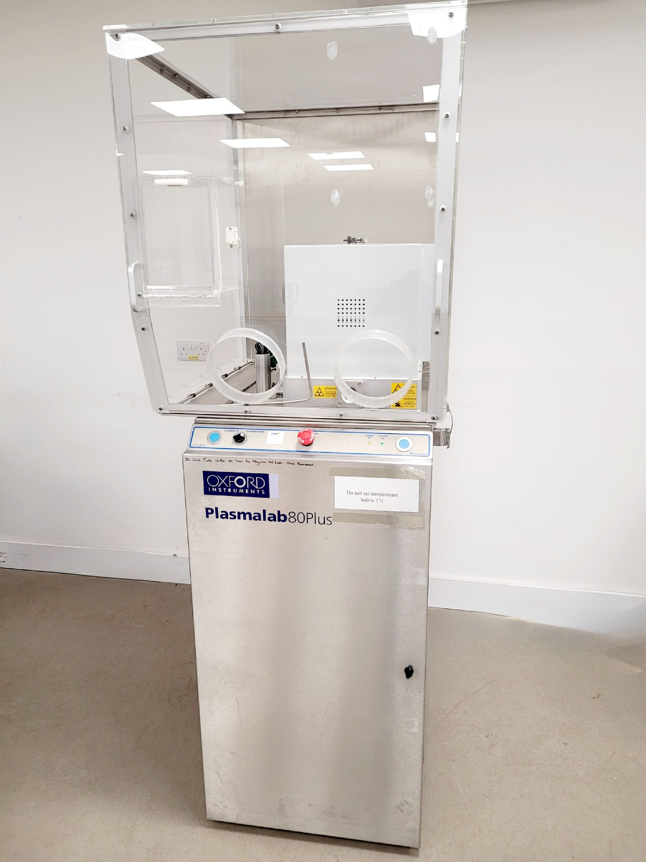 Image of Oxford Instruments Plasmalab 80 Plus ICP Reactive Ion Etcher Lab