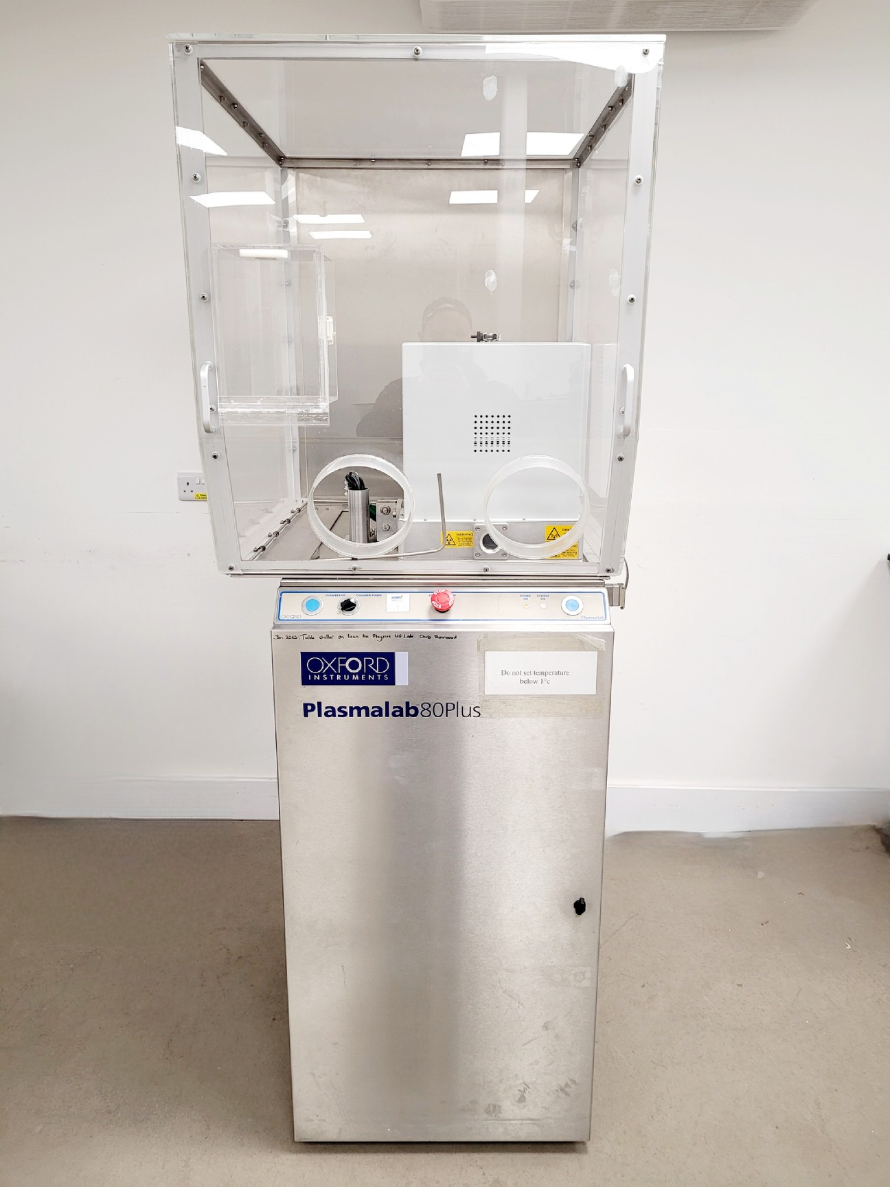 Image of Oxford Instruments Plasmalab 80 Plus ICP Reactive Ion Etcher Lab