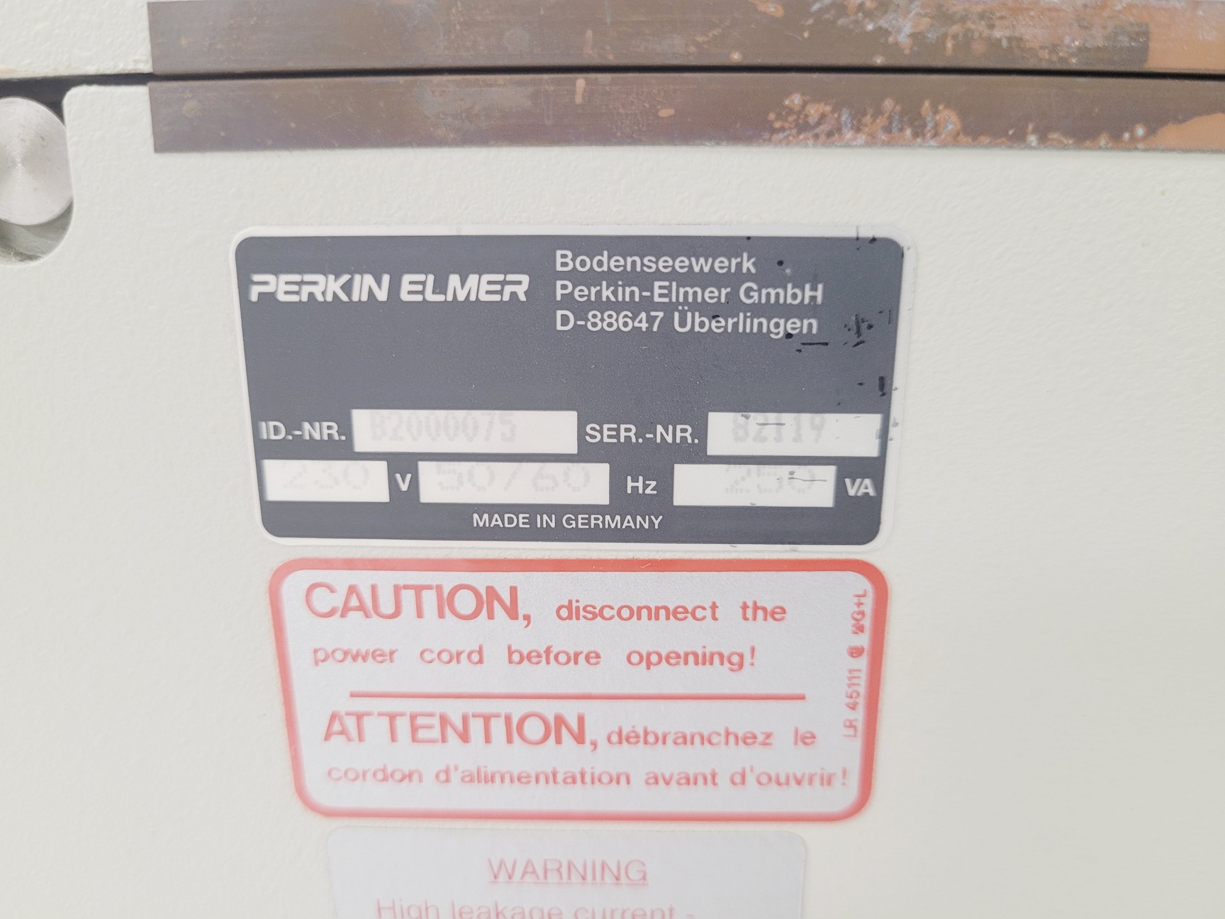 Image of Perkin Elmer Lambda 20 UV/Vis Spectrometer Lab