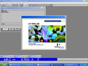 Thumbnail image of Perkin Elmer Lambda 35 UV/Vis Spectrophotometer System Lab