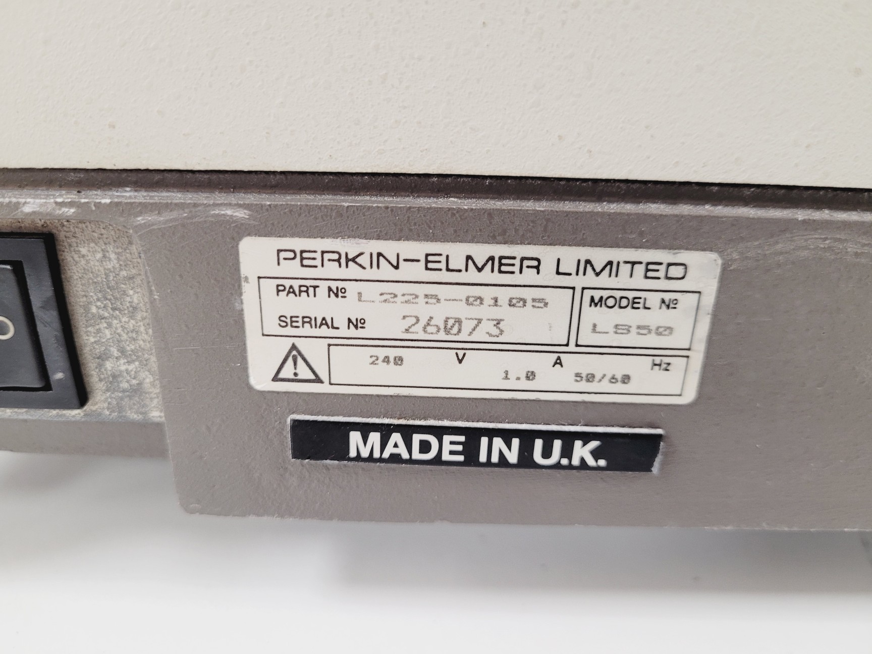 Image of Perkin Elmer Spectrometer LS 50 B Lab