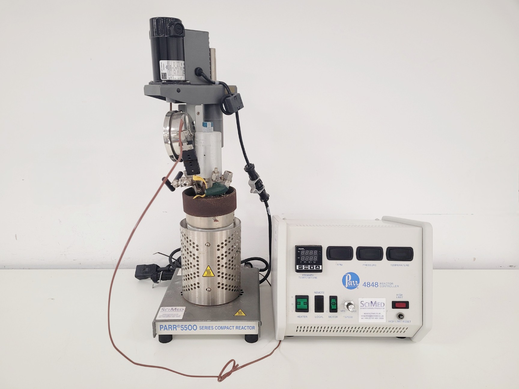 Image of Sci Med Parr 5500 Pressure Chamber Reactor w/ 4848 Controller Spares/Repair Lab