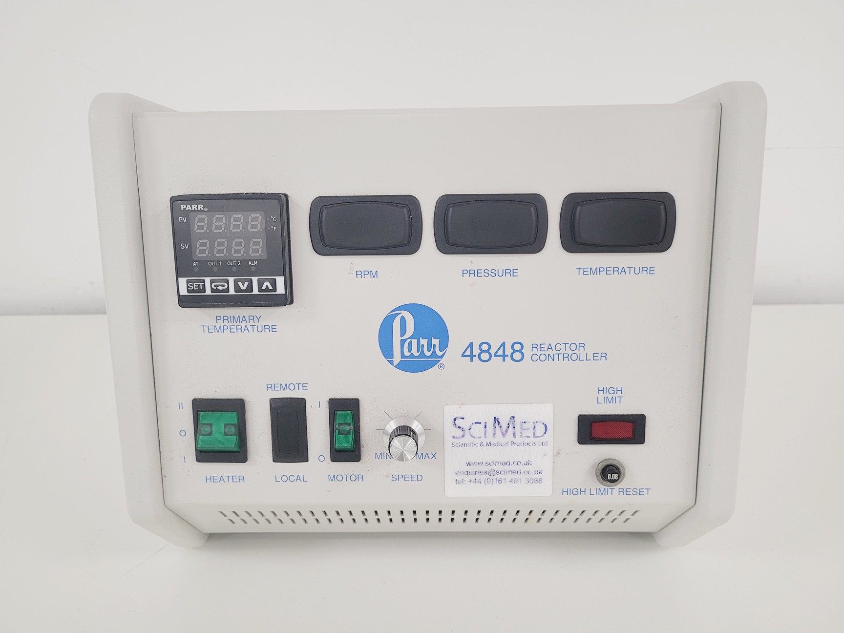 Image of Sci Med Parr 5500 Pressure Chamber Reactor w/ 4848 Controller Spares/Repair Lab